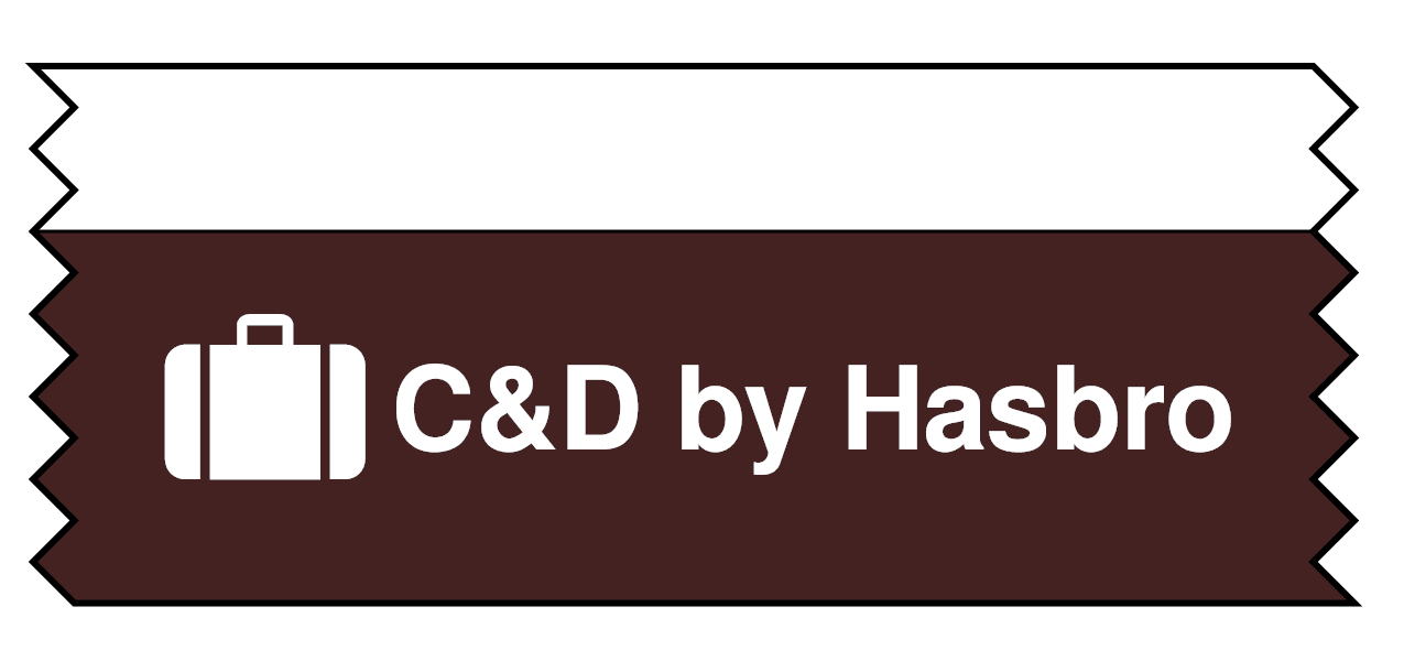 Sample of "C&D by Hasbro" ribbon