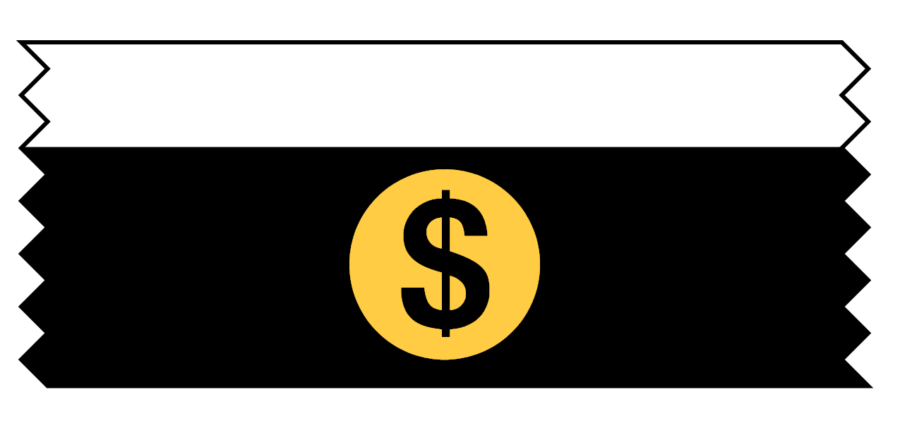 Sample of "Demonetized Symbol" ribbon